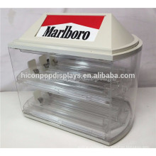 2-Shelves 6 Pushers 8 Slots Retail Store Countertop Cheap Vintage Retail Acrylic Cigarette Display Case